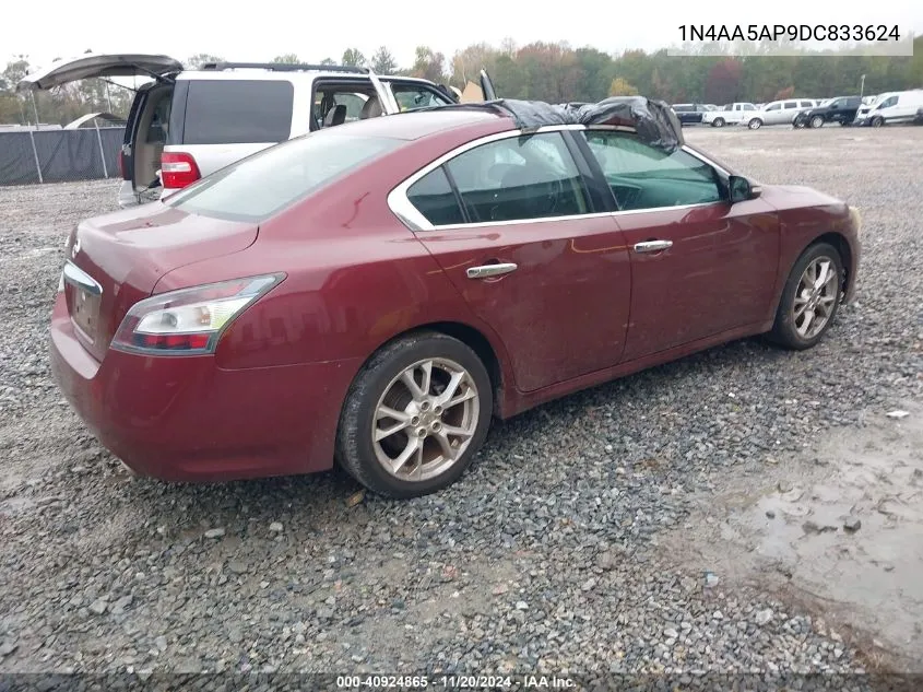 2013 Nissan Maxima 3.5 Sv VIN: 1N4AA5AP9DC833624 Lot: 40924865