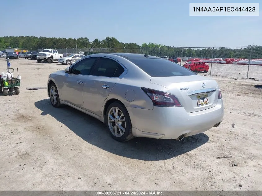 2014 Nissan Maxima 3.5 Sv VIN: 1N4AA5AP1EC444428 Lot: 39266721