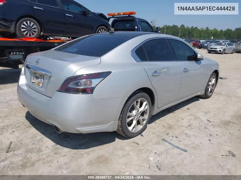 2014 Nissan Maxima 3.5 Sv VIN: 1N4AA5AP1EC444428 Lot: 39266721