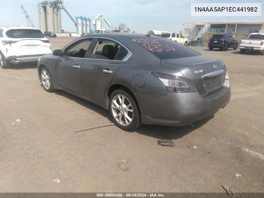 2014 Nissan Maxima 3.5 Sv VIN: 1N4AA5AP1EC441982 Lot: 40709470