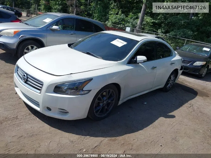 2014 Nissan Maxima 3.5 S VIN: 1N4AA5AP1EC467126 Lot: 39679900