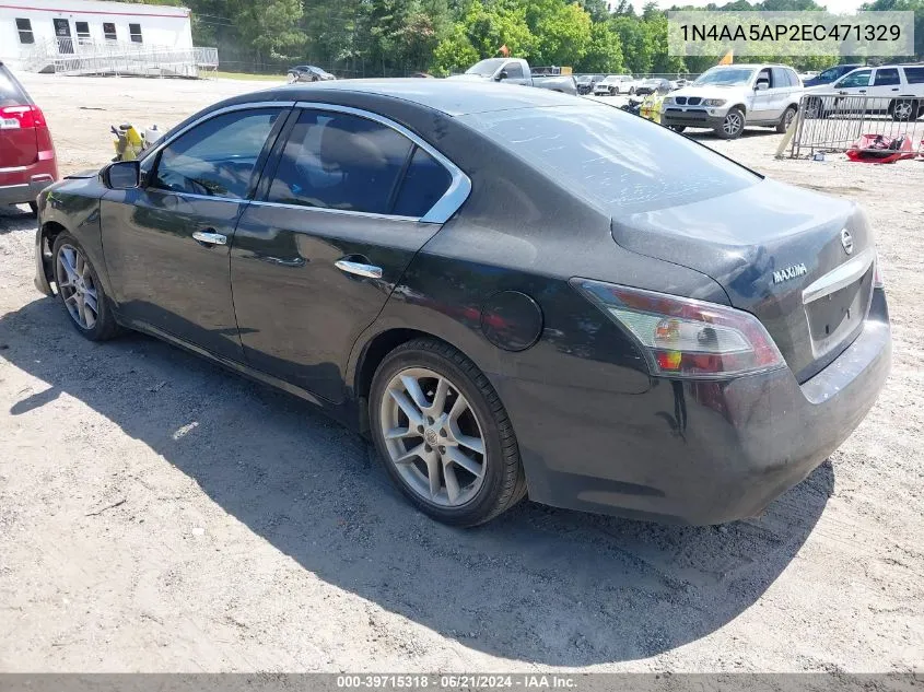 2014 Nissan Maxima 3.5 S/3.5 Sv VIN: 1N4AA5AP2EC471329 Lot: 39715318