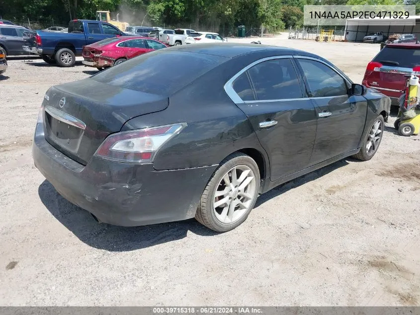 2014 Nissan Maxima 3.5 S/3.5 Sv VIN: 1N4AA5AP2EC471329 Lot: 39715318