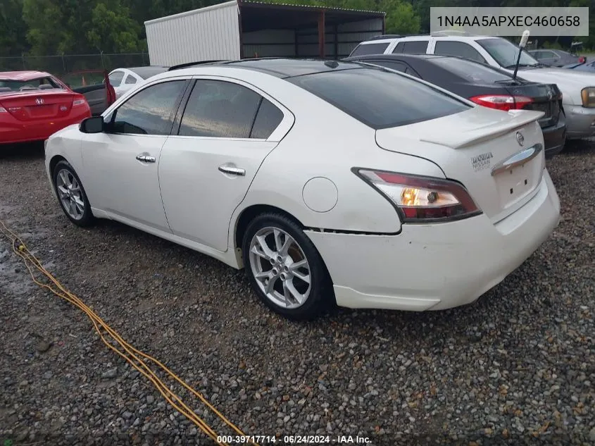 2014 Nissan Maxima 3.5 Sv VIN: 1N4AA5APXEC460658 Lot: 39717714