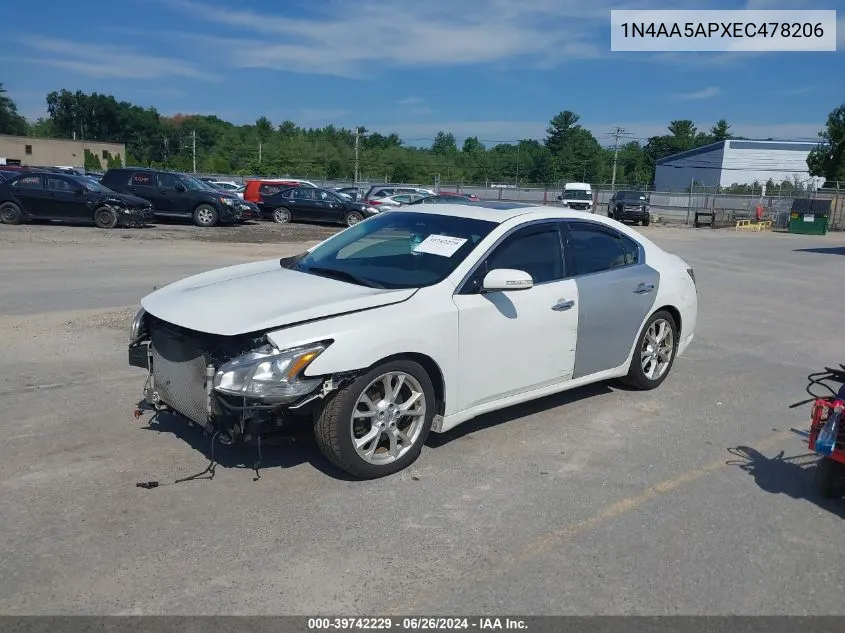 1N4AA5APXEC478206 2014 Nissan Maxima 3.5 Sv