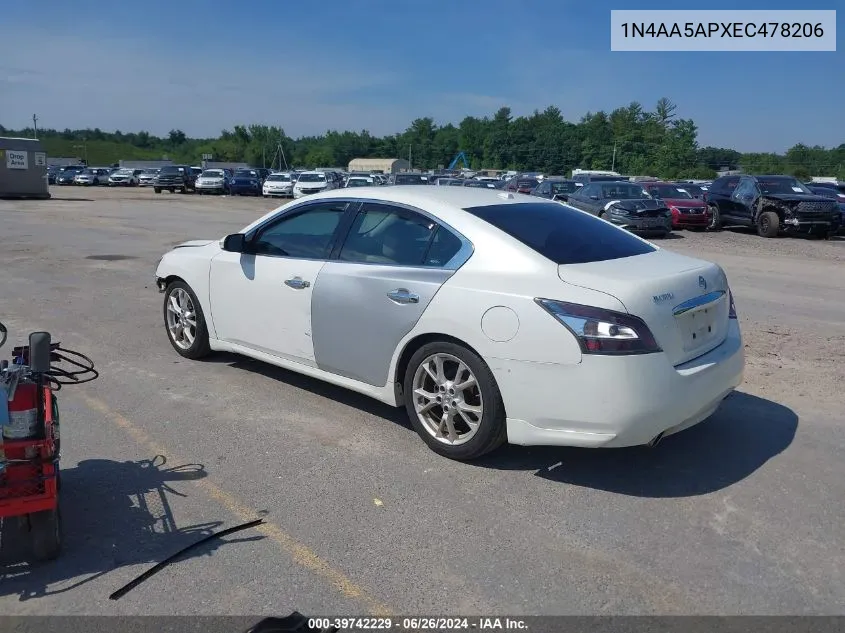 1N4AA5APXEC478206 2014 Nissan Maxima 3.5 Sv