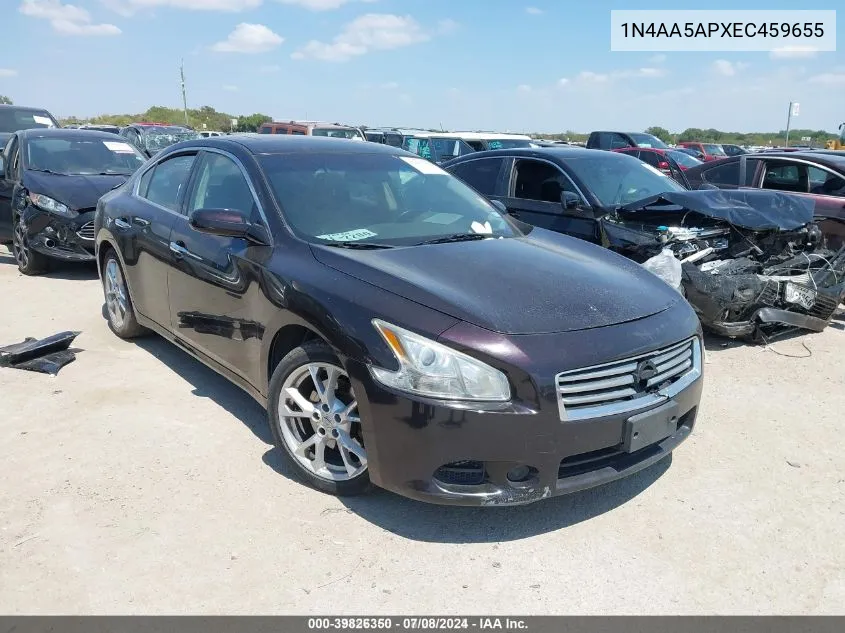 2014 Nissan Maxima 3.5 S/3.5 Sv VIN: 1N4AA5APXEC459655 Lot: 39826350