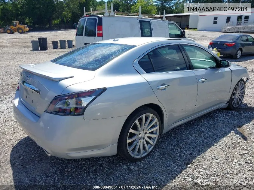 2014 Nissan Maxima 3.5 Sv VIN: 1N4AA5AP4EC497284 Lot: 39849051