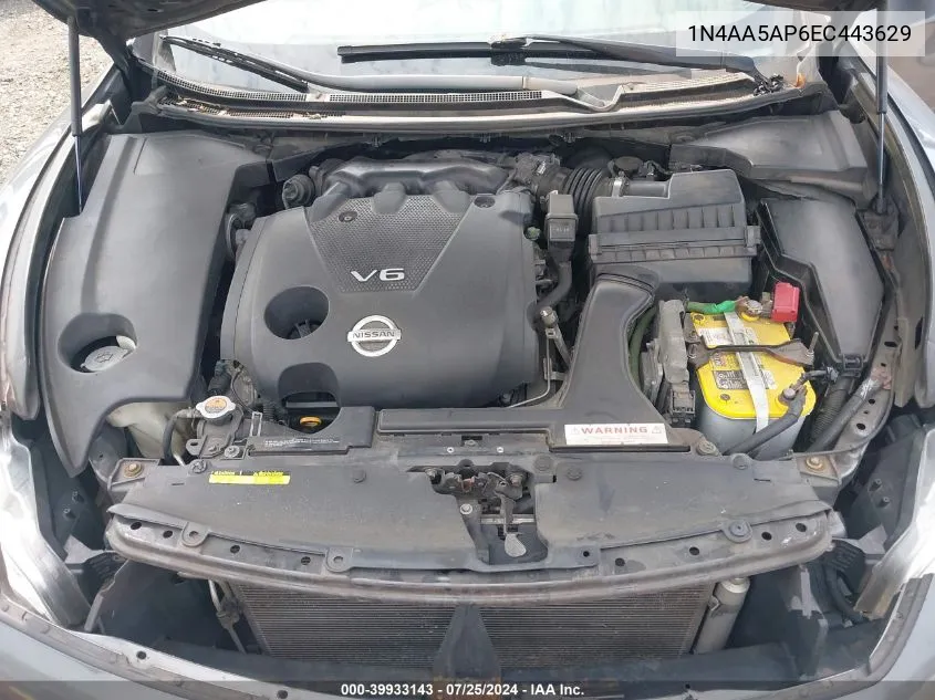 1N4AA5AP6EC443629 2014 Nissan Maxima 3.5 S