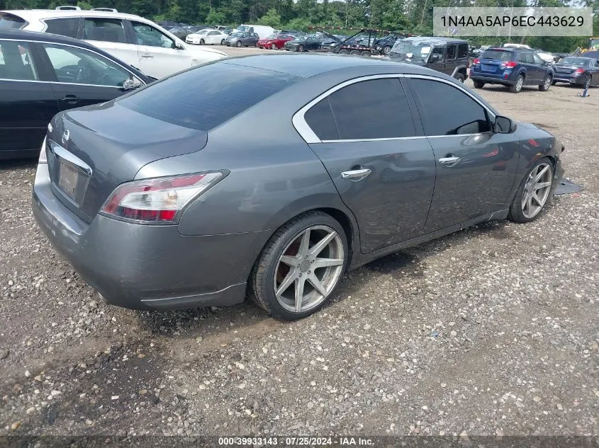 2014 Nissan Maxima 3.5 S VIN: 1N4AA5AP6EC443629 Lot: 39933143