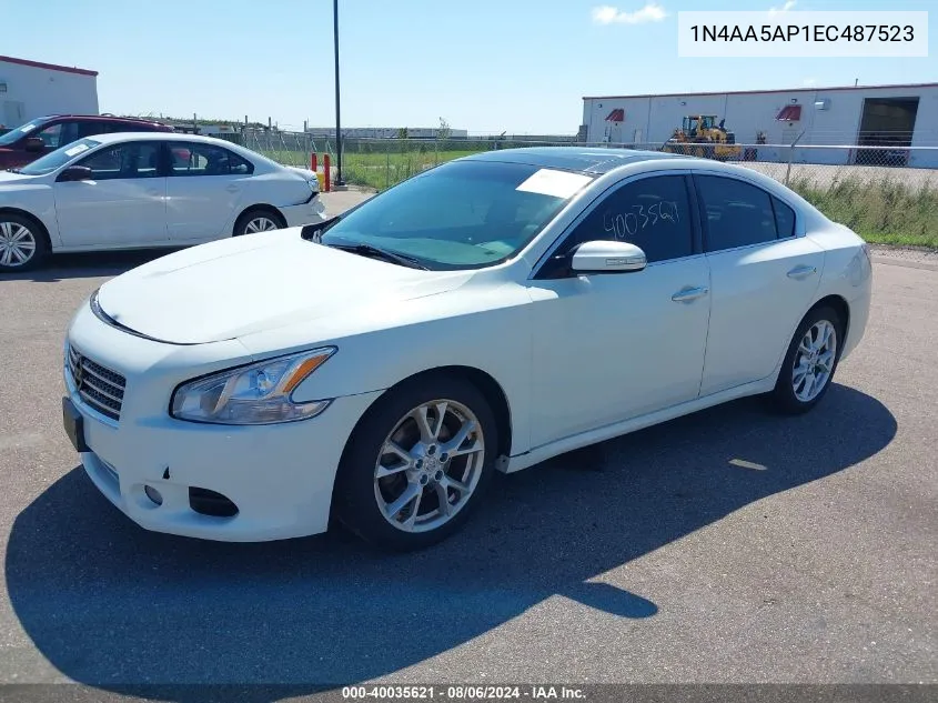 2014 Nissan Maxima 3.5 Sv VIN: 1N4AA5AP1EC487523 Lot: 40035621