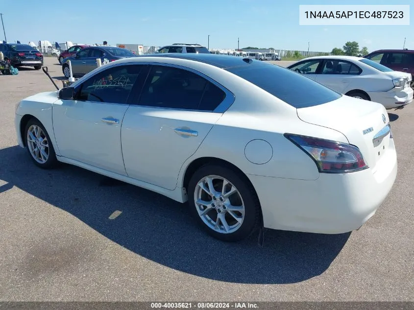 2014 Nissan Maxima 3.5 Sv VIN: 1N4AA5AP1EC487523 Lot: 40035621