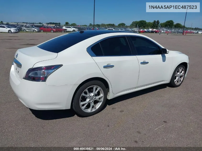 2014 Nissan Maxima 3.5 Sv VIN: 1N4AA5AP1EC487523 Lot: 40035621