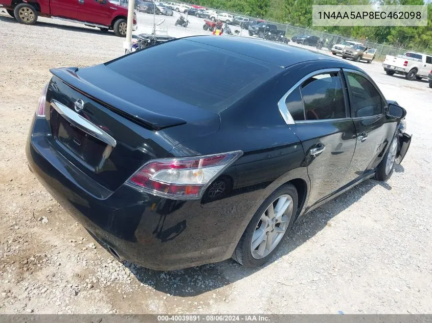 1N4AA5AP8EC462098 2014 Nissan Maxima 3.5 S/3.5 Sv