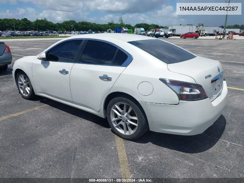 1N4AA5APXEC442287 2014 Nissan Maxima 3.5 S