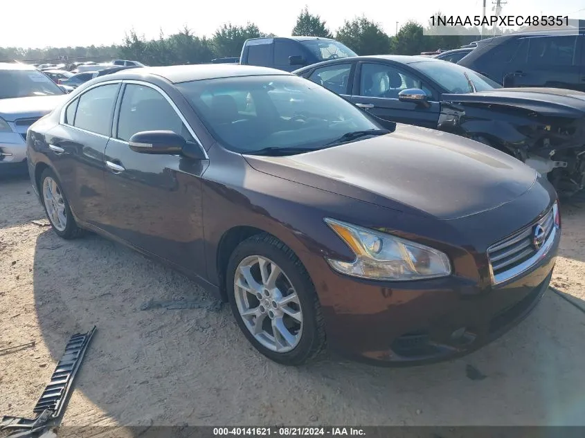 2014 Nissan Maxima 3.5 Sv VIN: 1N4AA5APXEC485351 Lot: 40141621