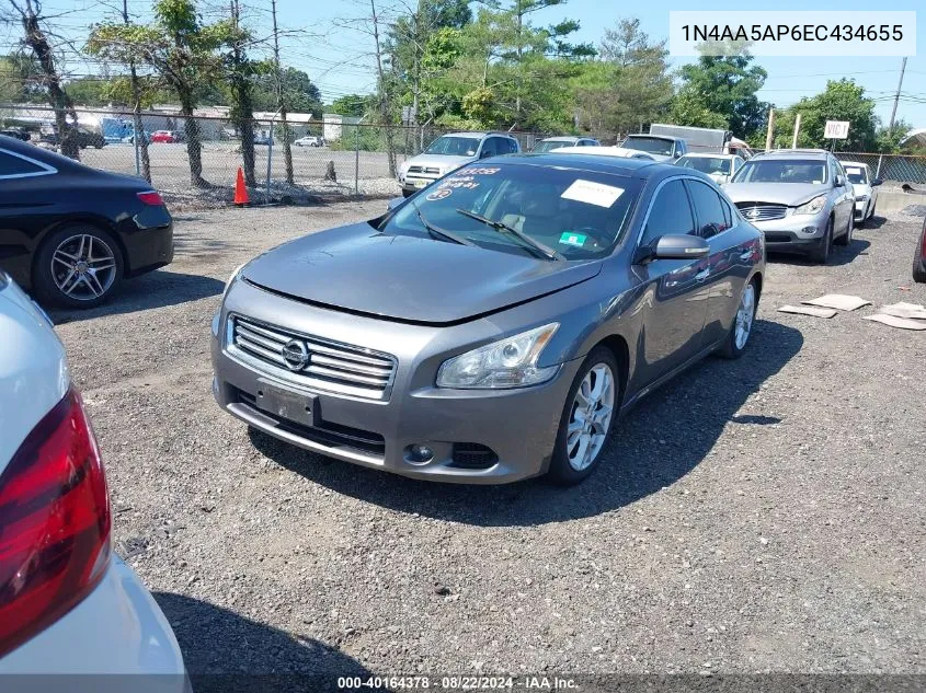 2014 Nissan Maxima 3.5 Sv VIN: 1N4AA5AP6EC434655 Lot: 40164378