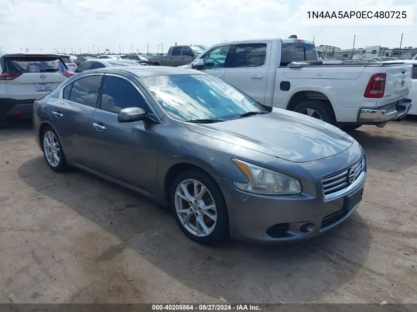 2014 Nissan Maxima 3.5 S/3.5 Sv VIN: 1N4AA5AP0EC480725 Lot: 40205864