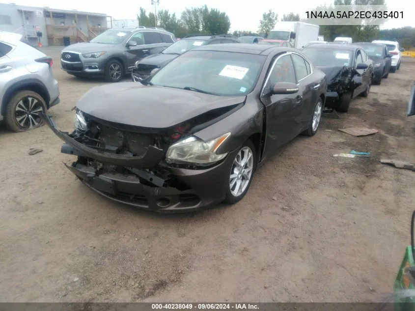 1N4AA5AP2EC435401 2014 Nissan Maxima S/Sv