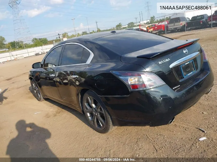 1N4AA5AP5EC488061 2014 Nissan Maxima 3.5 Sv