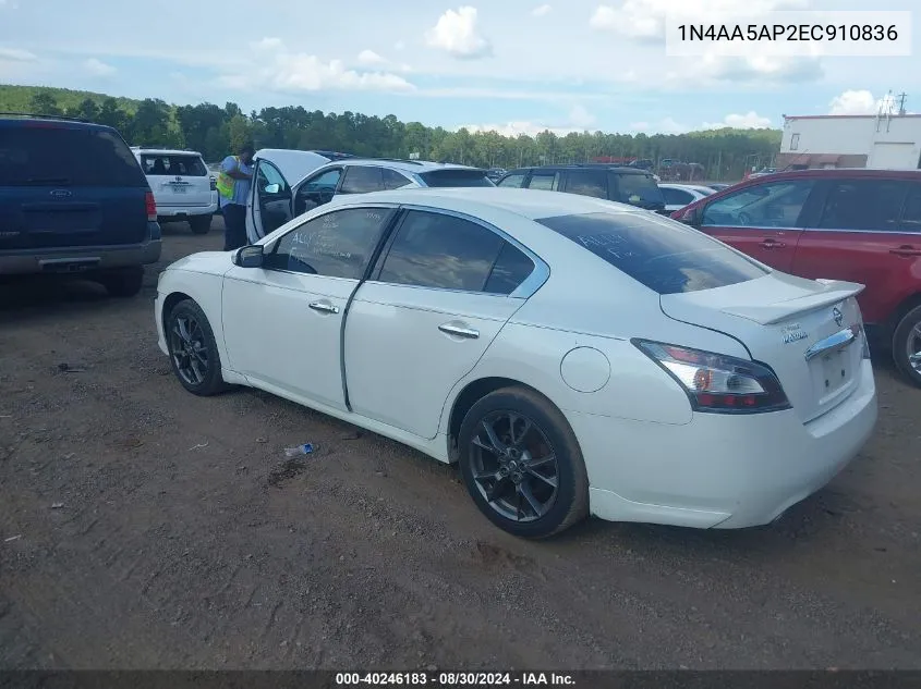 1N4AA5AP2EC910836 2014 Nissan Maxima 3.5 S