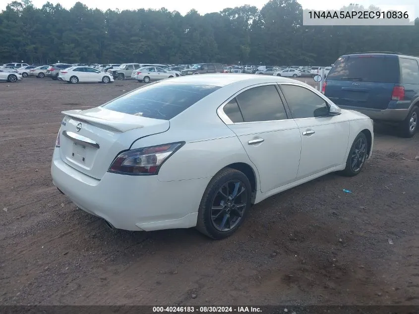 1N4AA5AP2EC910836 2014 Nissan Maxima 3.5 S