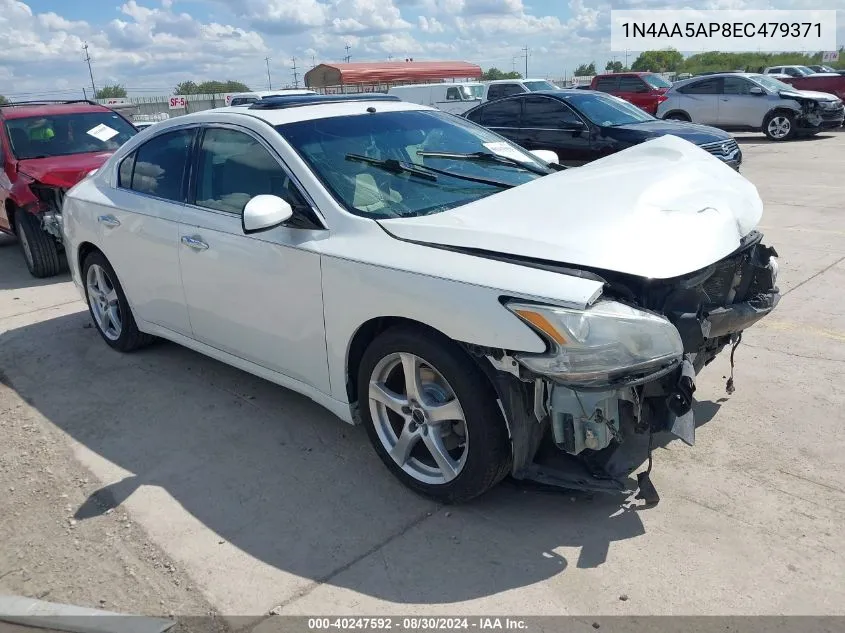 2014 Nissan Maxima 3.5 S VIN: 1N4AA5AP8EC479371 Lot: 40247592