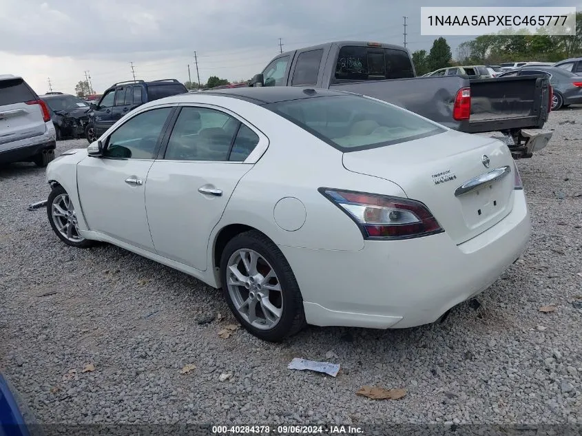 2014 Nissan Maxima 3.5 Sv VIN: 1N4AA5APXEC465777 Lot: 40284378