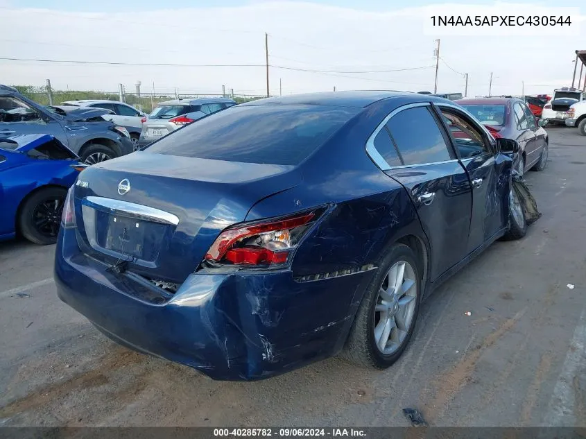 2014 Nissan Maxima 3.5 S VIN: 1N4AA5APXEC430544 Lot: 40285782