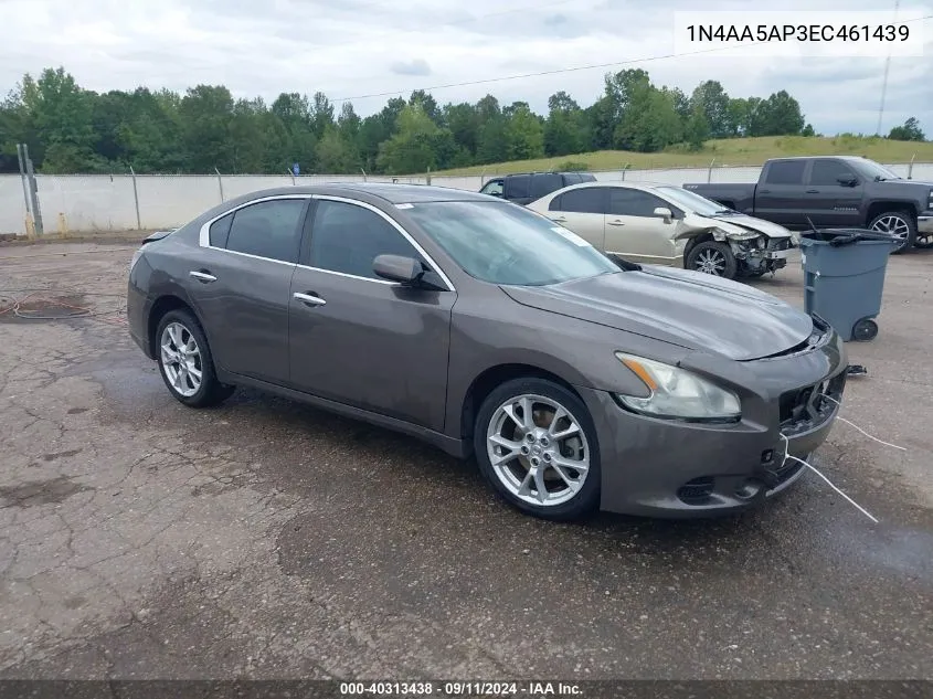 2014 Nissan Maxima 3.5 S VIN: 1N4AA5AP3EC461439 Lot: 40313438