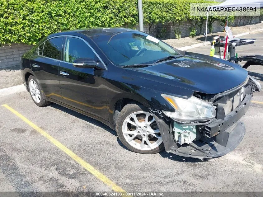 2014 Nissan Maxima 3.5 Sv VIN: 1N4AA5APXEC438594 Lot: 40324193