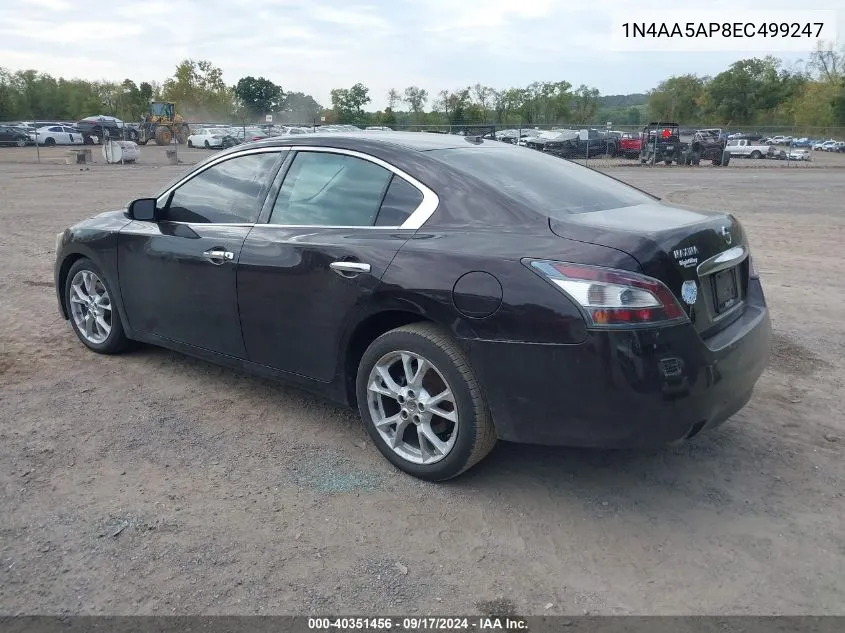 1N4AA5AP8EC499247 2014 Nissan Maxima S/Sv