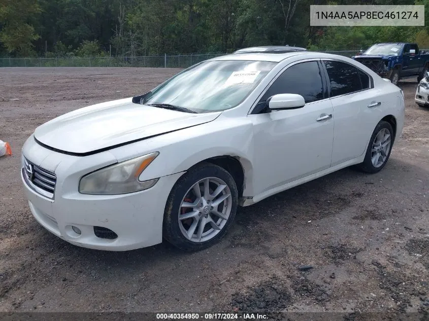 1N4AA5AP8EC461274 2014 Nissan Maxima 3.5 S/3.5 Sv