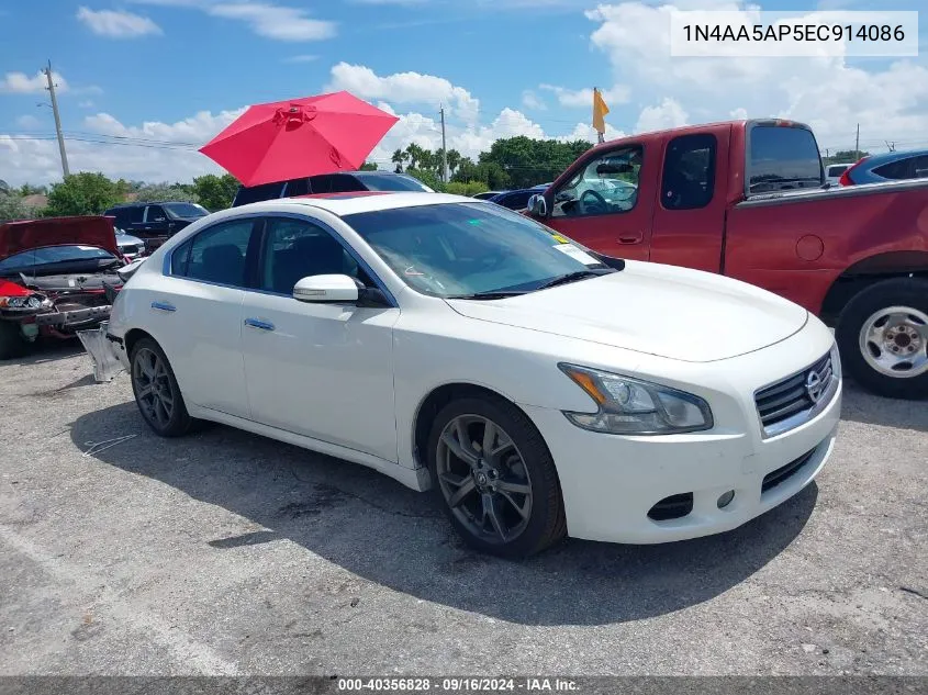 1N4AA5AP5EC914086 2014 Nissan Maxima S/Sv