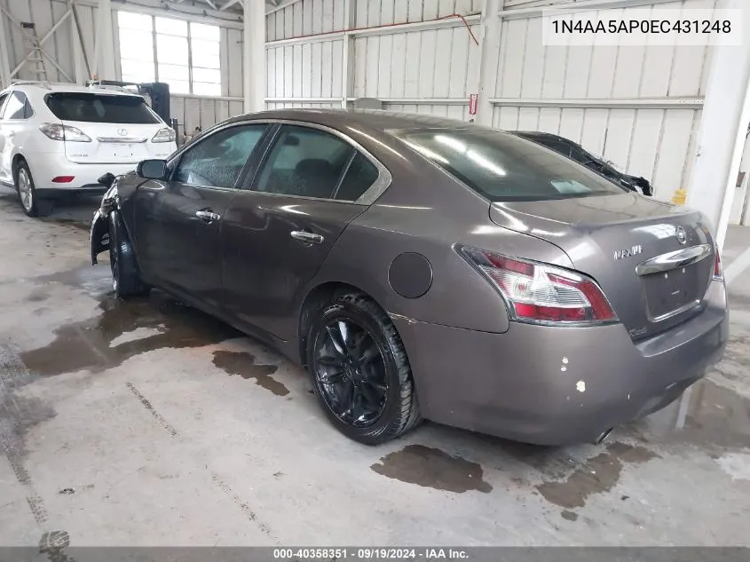 1N4AA5AP0EC431248 2014 Nissan Maxima 3.5 S