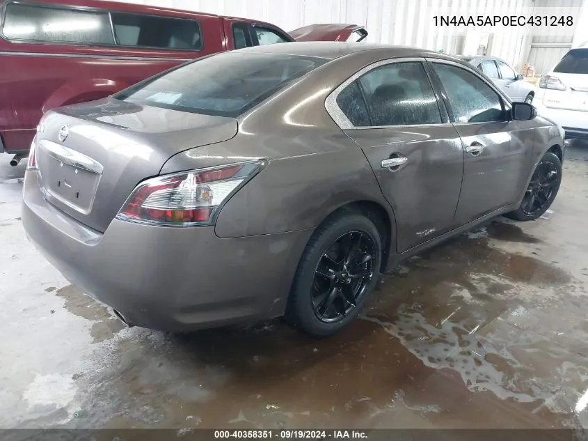 1N4AA5AP0EC431248 2014 Nissan Maxima 3.5 S