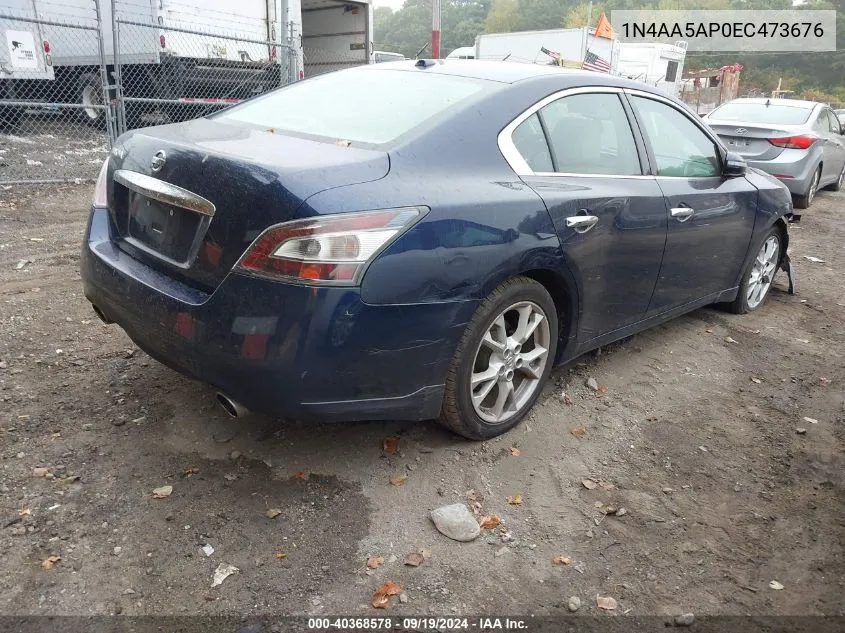 2014 Nissan Maxima 3.5 Sv VIN: 1N4AA5AP0EC473676 Lot: 40368578