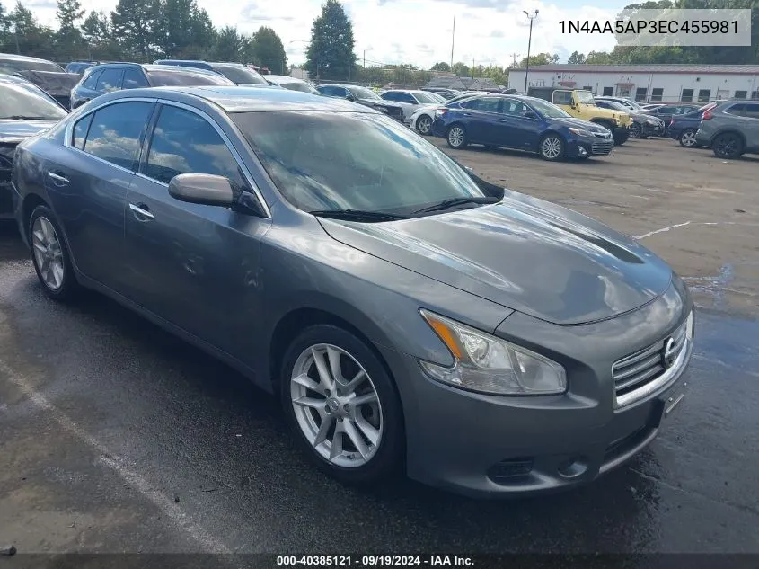 1N4AA5AP3EC455981 2014 Nissan Maxima 3.5 S/3.5 Sv