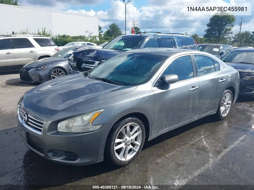 1N4AA5AP3EC455981 2014 Nissan Maxima 3.5 S/3.5 Sv