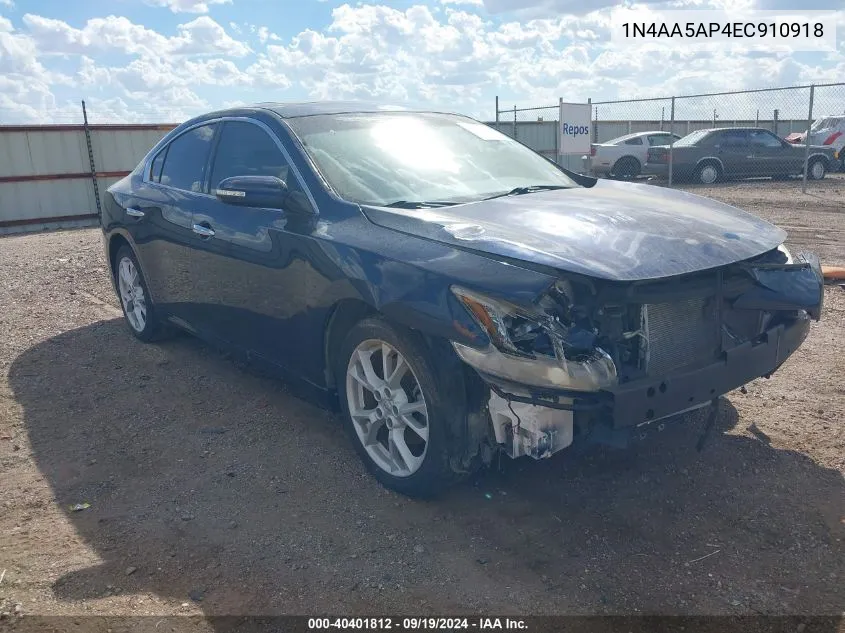 1N4AA5AP4EC910918 2014 Nissan Maxima 3.5 Sv