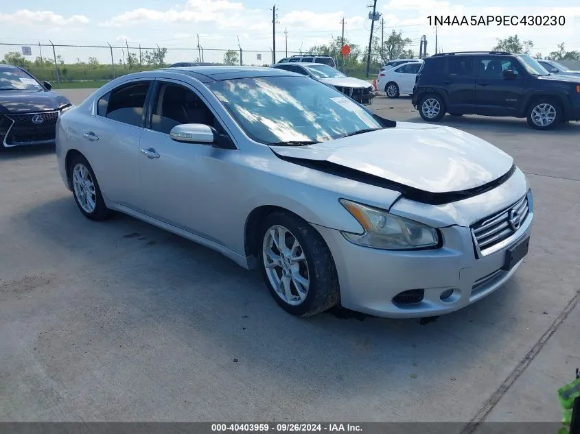 2014 Nissan Maxima 3.5 Sv VIN: 1N4AA5AP9EC430230 Lot: 40403959