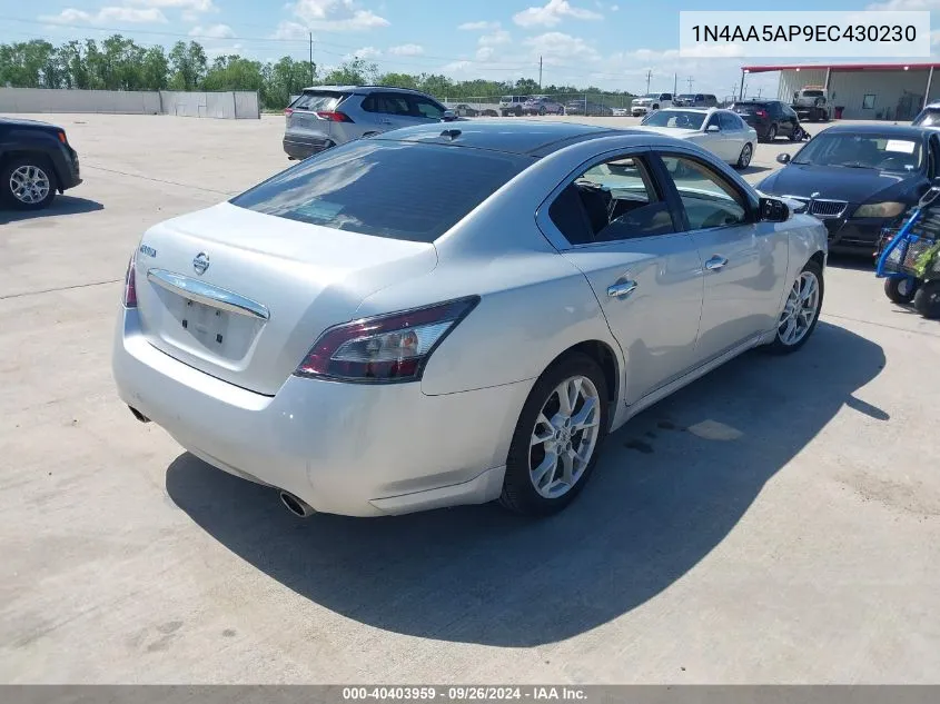 1N4AA5AP9EC430230 2014 Nissan Maxima 3.5 Sv