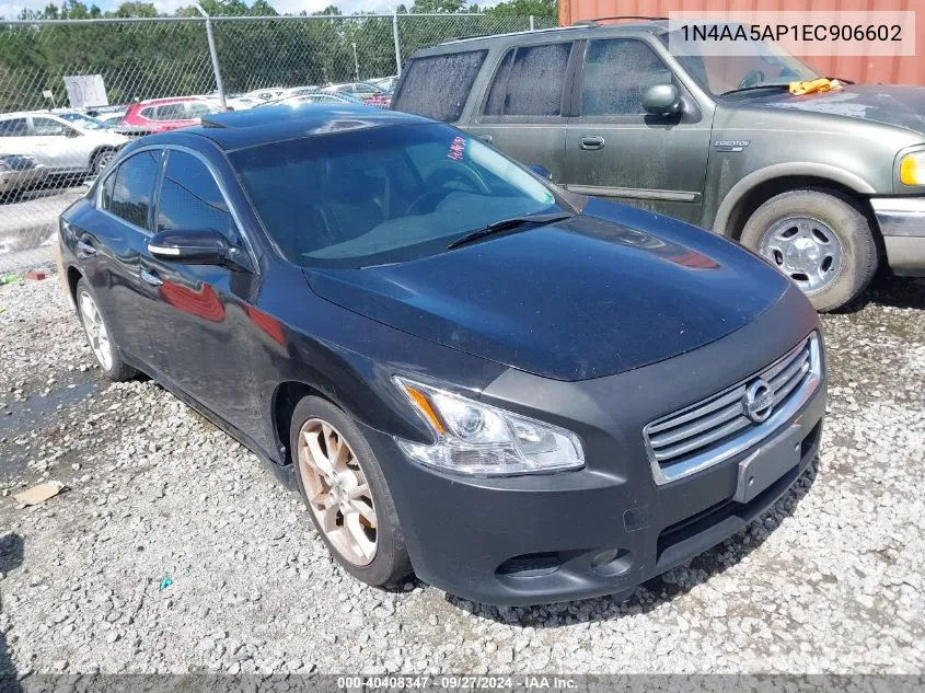 2014 Nissan Maxima 3.5 Sv VIN: 1N4AA5AP1EC906602 Lot: 40408347