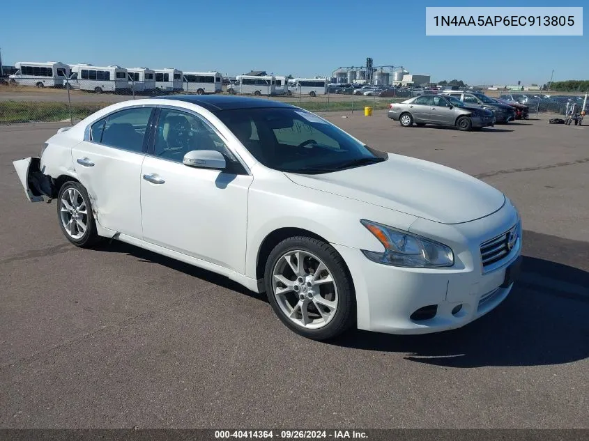 2014 Nissan Maxima S/Sv VIN: 1N4AA5AP6EC913805 Lot: 40414364