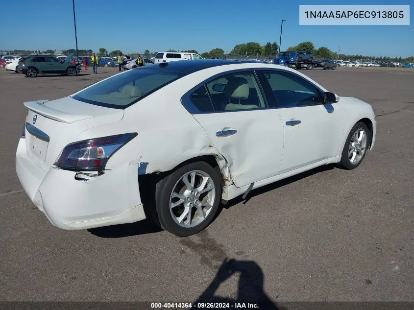 1N4AA5AP6EC913805 2014 Nissan Maxima S/Sv