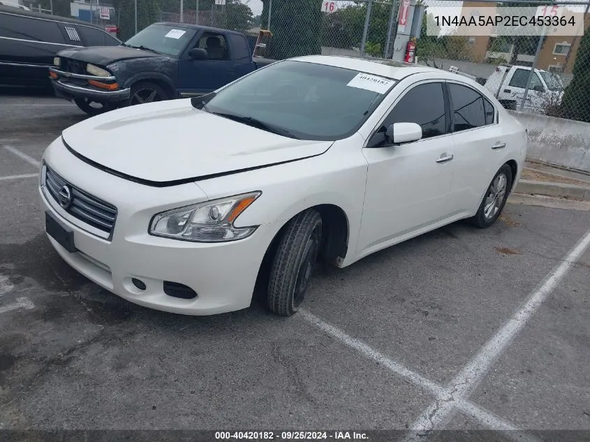 2014 Nissan Maxima 3.5 S VIN: 1N4AA5AP2EC453364 Lot: 40420182