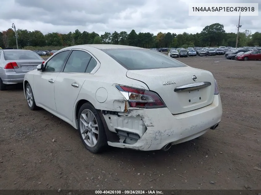 1N4AA5AP1EC478918 2014 Nissan Maxima