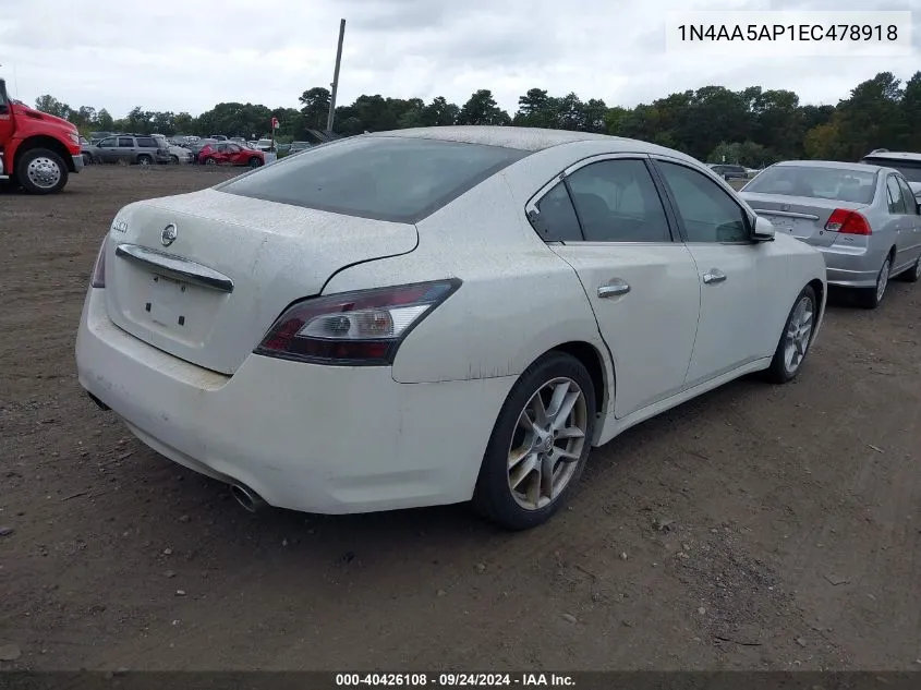 1N4AA5AP1EC478918 2014 Nissan Maxima