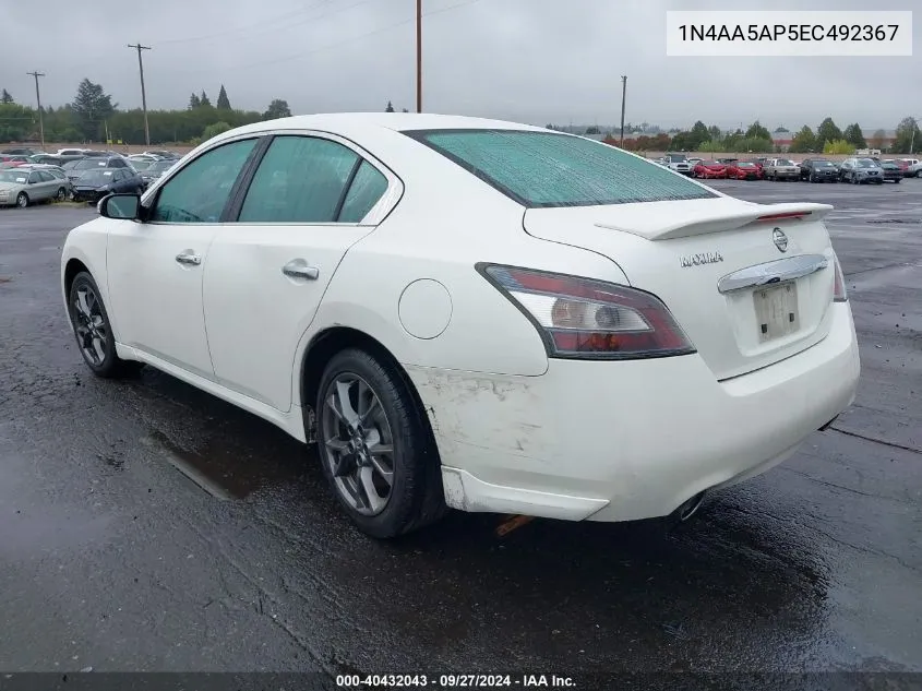 1N4AA5AP5EC492367 2014 Nissan Maxima 3.5 S