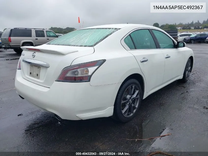 1N4AA5AP5EC492367 2014 Nissan Maxima 3.5 S